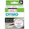 Taśma DYMO D1 Standard 19mm x 7m (biała / czerwony nadruk) [45805 / S0720850] ORYGINALNA