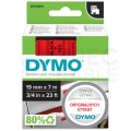 Taśma DYMO D1 Standard 19mm x 7m (czerwona / czarny nadruk) [45807 / S0720870] ORYGINALNA