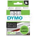 Taśma DYMO D1 Standard 19mm x 7m (przezroczysta / czarny nadruk) [45800 / S0720820] ORYGINALNA