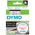 Taśma DYMO D1 Standard 19mm x 7m (przezroczysta / czarny nadruk) [45800 / S0720820] ORYGINALNA