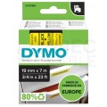 Taśma DYMO D1 Standard 19mm x 7m (żółta / czarny nadruk) [45808 / S0720880] ORYGINALNA