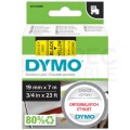 Taśma DYMO D1 Standard 19mm x 7m (żółta / czarny nadruk) [45808 / S0720880] ORYGINALNA