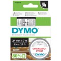 Taśma DYMO D1 Standard 24mm x 7m (biała / czarny nadruk) [53713 / S0720930] ORYGINALNA