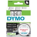 Taśma DYMO D1 Standard 9mm x 7m (biała / czarny nadruk) [41913 (40913) / S0720680] ORYGINALNA