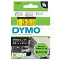 Taśma DYMO D1 Standard 9mm x 7m (żółta / czarny nadruk) [40918 / S0720730] ORYGINALNA