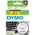 Taśma DYMO D1 Standard 9mm x 7m (żółta / czarny nadruk) [40918 / S0720730] ORYGINALNA