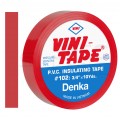 Taśma izolacyjna PVC 19mm x 10m Denka VINI-TAPE czerwona