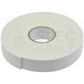 Taśma klejąca dwustronna piankowa 20mm x 5m biała REBEL