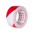 Taśma oznaczeniowa ostrzegawcza PVC 50mm x 33m SCAPA 2724 biało-czerwona