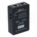 Tester kabli sieciowych LAN RJ45 PoE + BNC z diodami LED DIGITUS