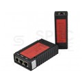 Tester kabli sieciowych LAN RJ45 PoE + RJ12 / RJ11 z diodami LED czerwony