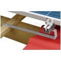 Uchwyt dachówkowy S1R typ "S" regulowany do mocowania szyn montażowych paneli PV na dachach pokrytych dachówką ceramiczną
