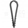 Uchwyt kablowy CMS UV 20-40mm do kabli i przewodów bezhalogenowa czarny F-TRONIC 100szt