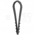 Uchwyt kablowy CMS UV 3-13mm do kabli i przewodów bezhalogenowa czarny F-TRONIC 200szt