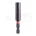 Uchwyt magnetyczny Przedłużka do bitów udarowych 1/4" HEX 60mm SHOCKWAVE Impact Duty MILWAUKEE w blistrze