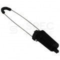Uchwyt odciągowy dla kabli samonośnych okrągłych (3-7mm) 3kN z linką uchwytu 240mm fi:2,5mm TELCOLINE
