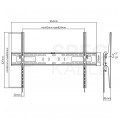 Uchwyt ścienny do telewizora TV 60-100" 70kg czarny MC-750