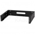 Uchwyt ścienny do urządzeń RACK 19" 2U 330mm czarny