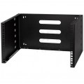 Uchwyt ścienny do urządzeń RACK 19" 6U 330mm czarny