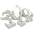 Uchwyt zamykany UZ-18 biały do rur elektroinstalacyjnych gładkich RLm-18 i peszli PUDEŁKO 100szt.