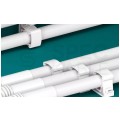 Uchwyt zamykany UZ-25 szary do rur elektroinstalacyjnych gładkich RLm-25 i peszli PUDEŁKO 100szt.