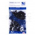 Uchwyty kablowe z gwoździem KLIP / FLOP 13x7mm czarne do kabli płaskich YDYp PAWBOL 100szt.