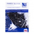 Uchwyty kablowe z gwoździem KLIP / FLOP 7x5mm czarne do kabli płaskich YDYp PAWBOL 100szt.