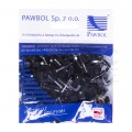 Uchwyty kablowe z gwoździem KLIP / FLOP 8x6mm czarne do kabli płaskich YDYp PAWBOL 100szt.
