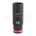 Udarowa nasadka sześciokątna długa adapter SHOCKWAVE 13mm 1/4" HEX MILWAUKEE