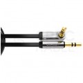 UGREEN Kabel Audio AUX mini Jack 3,5mm Stereo (wtyk kątowy) / mini Jack 3,5mm (wtyk) 2m