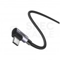 UGREEN Kabel USB 2.0 typ-C (wtyk / wtyk) kątowy Quick Charge 3.0 Power Delivery 2.0 (3A 60W) US323 czarny 2m