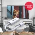UNITEK Adapter mini DisplayPort -> HDMI 4K@30 (wtyk / gniazdo) biały 20cm