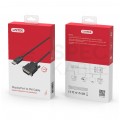 UNITEK Kabel DisplayPort 1.1a / DVI-D Single Link FHD@60 (wtyk / wtyk) czarny 1,8m