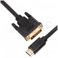 UNITEK Kabel DVI-D / HDMI 4K@60 (wtyk / wtyk) dwukierunkowy 2m