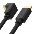 UNITEK Kabel HDMI 2.0 4K Premium High Speed Ultra HD 4K@60 kątowy 90 stopni 3m