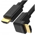 UNITEK Kabel HDMI 2.0 4K Premium High Speed Ultra HD 4K@60 kątowy 90 stopni 3m