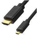 UNITEK Kabel micro HDMI - HDMI 4K@60 (wtyk / wtyk) 2m
