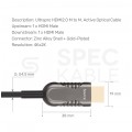 UNITEK Kabel optyczny HDMI 2.0 4K Premium High Speed Ultra HD 4K@60 20m