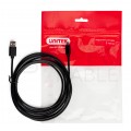 UNITEK Kabel USB 2.0 typ-C (wtyk / wtyk) QuickCharge 2.0 czarny 1,5m