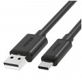 UNITEK Kabel USB 2.0 typ-C (wtyk / wtyk) QuickCharge 2.0 czarny 1,5m