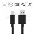 UNITEK Kabel USB 2.0 typ-C (wtyk / wtyk) QuickCharge 2.0 czarny 1,5m