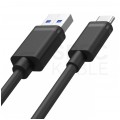 UNITEK Kabel USB 2.0 typ-C (wtyk / wtyk) QuickCharge 2.0 czarny 50cm krótki