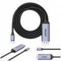 UNITEK Kabel USB typ-C / DisplayPort 1.4 8K@60 (wtyk / wtyk) 1,8m