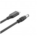 UNITEK Kabel zasilający USB-C - DC Jack 5,5x2,5mm 65W PD do laptopów TOSHIBA ASUS 1,8m