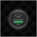 UNITEK Ładowarka samochodowa 38W USB-A QC 3.0 USB-C PD