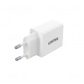 UNITEK Ładowarka sieciowa 2x USB (5V / 2,4A) Quick Charge [12W] biała