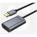 UNITEK Y-271 Kabel przedłużacz aktywny USB 2.0 A (wtyk / gniazdo) 20m ze wzmacniaczem USB Premium