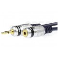 VITALCO JKD40 Przedłużacz Audio AUX mini Jack 3,5mm Stereo (wtyk / gniazdo) 2,5m