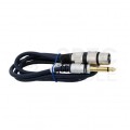 VITALCO Kabel mikrofonowy MK17 XLR (gniazdo) / Jack 6,3mm Stereo (wtyk) 1,5m