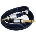 VITALCO MK67 Kabel Audio mini Jack 3,5mm Stereo (wtyk) / Jack 6,3mm Mono (wtyk) 1,5m